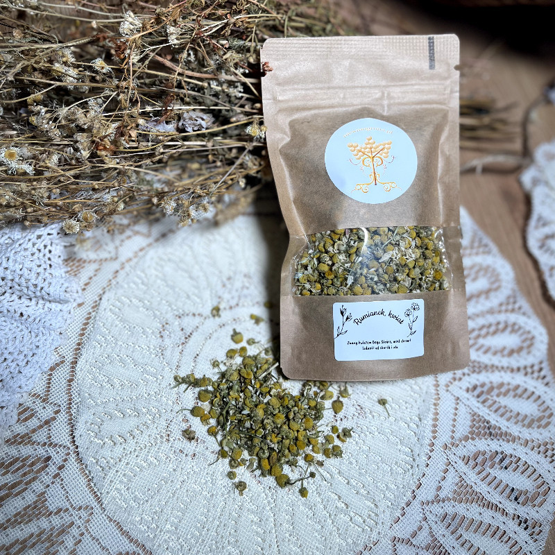 Rumianek, kwiaty rumianku suszone - na chorobę lokomocyjną u dzieci