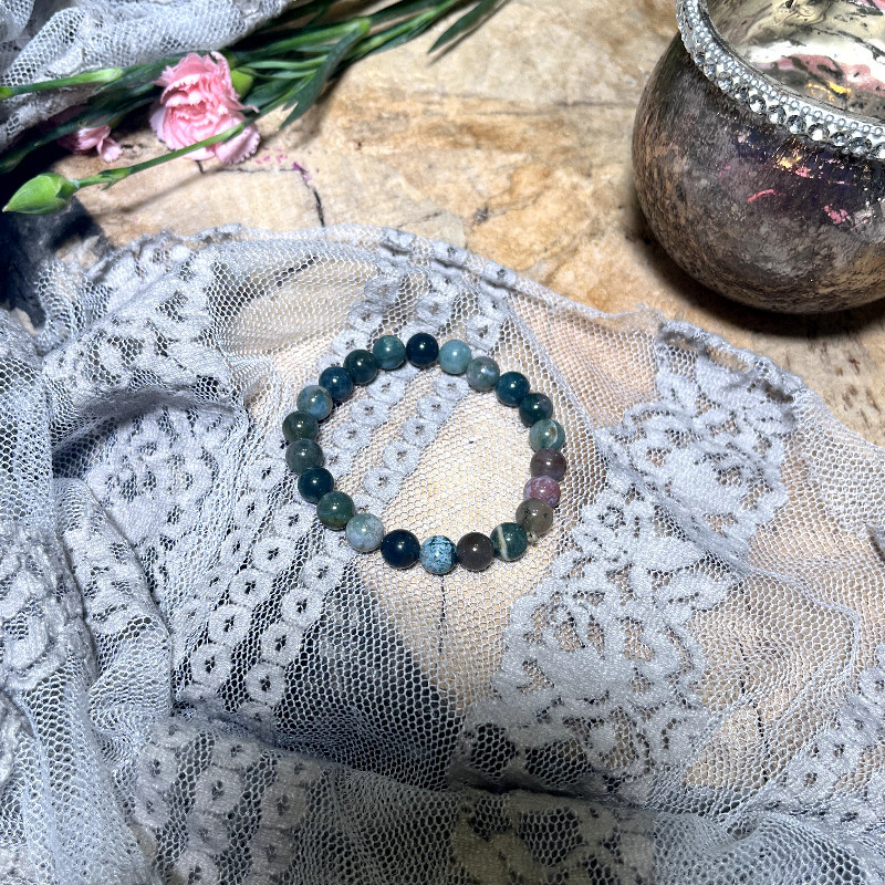 Agat (zielony) - kamień Czakry Serca, uzdrawia emocje, rozwija empatie, wzmacnia odporność