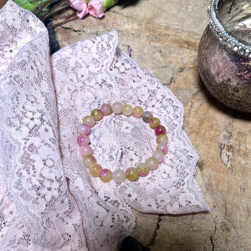 Jadeit żółty z różowym - równowaga emocji, harmonia, zaufanie i miłość do siebie i innych