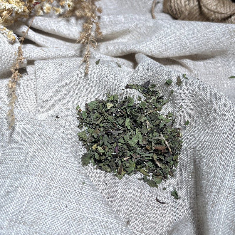 Woreczek z miętą suszoną. Talisman szczęścia i miłości.